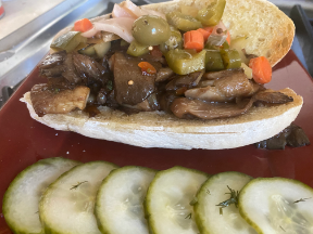 Italian Beef on a roll